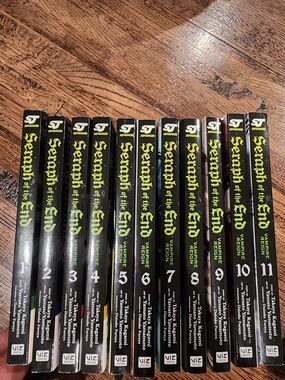 Seraph of the End (Vampire Reign) Volumes 1-11 Manga Set - Black/Green Spines